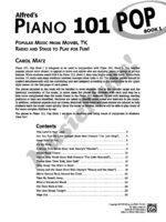 Alfred's Piano 101 Pop Book 1 - Image 2