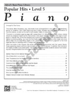 Alfred's Basic Piano Library Popular Hits Level 5 - Image 2