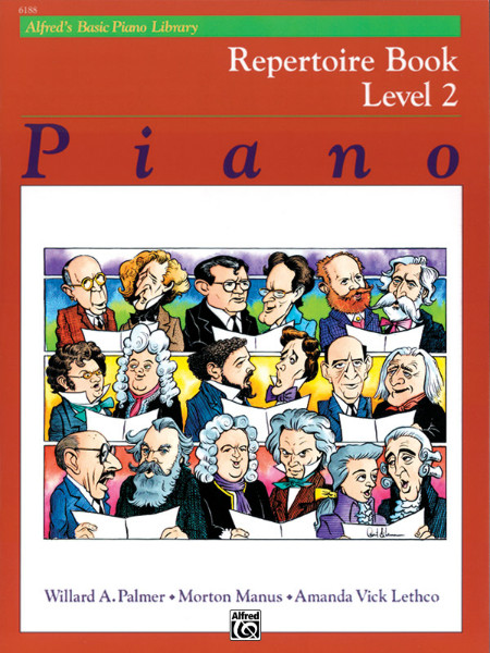 PNED-AFLB-RPL2-Front.jpg Alfred's Basic Piano Library Repertoire Book Level 2 - Image 1