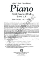 Alfred's Basic Piano Library Sight Reading Book Level 1A - Image 2