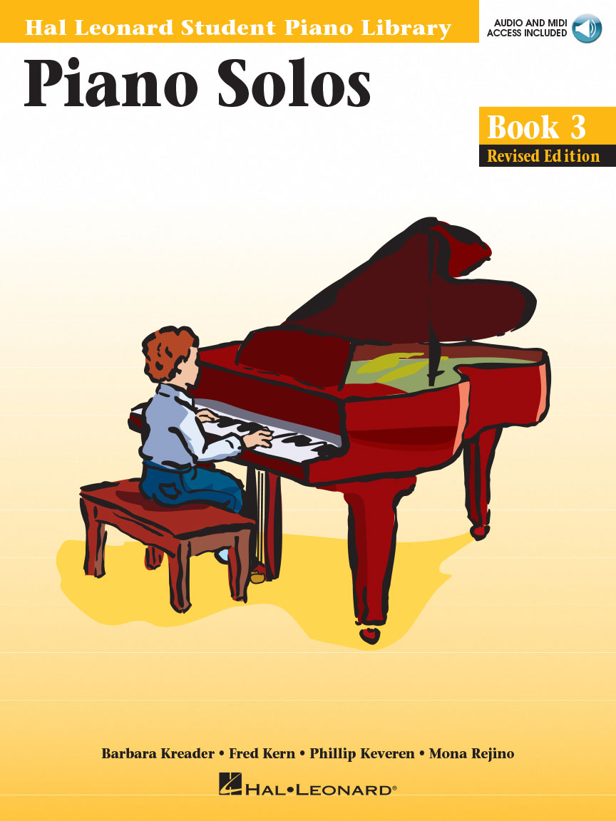 PNED-HLHP-SLA3-Front.jpg Hal Leonard Student Piano Library Piano Solos Book 3 (with Audio and MIDI Access) - Image 1