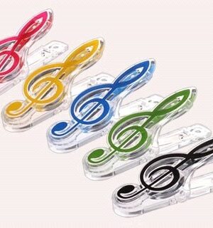 Treble Clef Book Clip (Black)