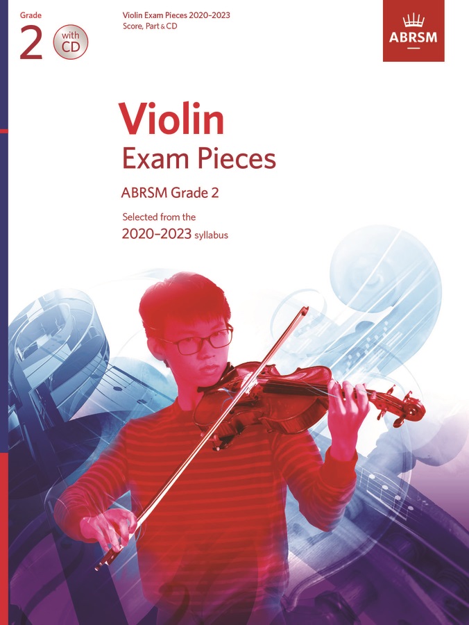 VLEM-ABXP-G23C-Front.jpg Violin Exam Pieces ABRSM Grade 2 2020-2023 (Score, Part & CD) - Image 1