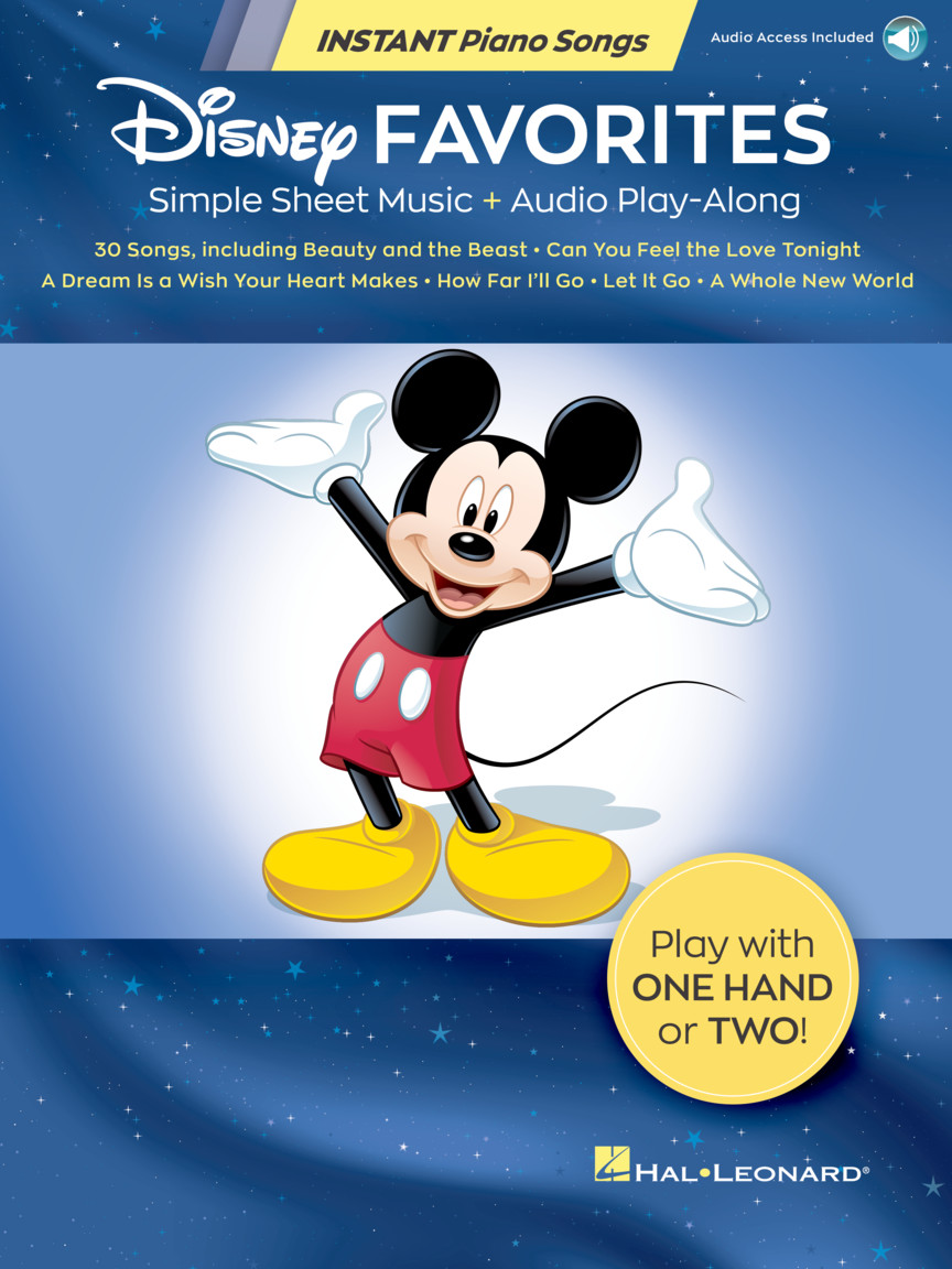 PNDN-HLSL-0001-Front (1) Disney Favorites - Instant Piano Songs (with Audio Access) - Image 1