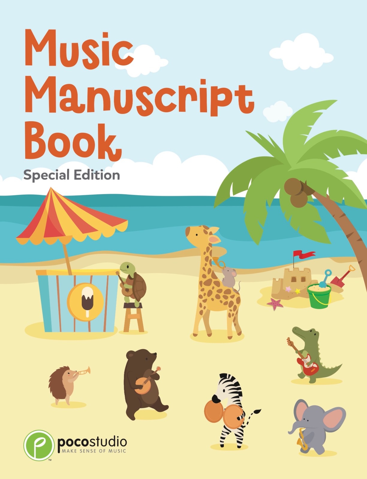 OTMP-PSYM-BC03-Front Music Manuscript Book (Beach) - Image 1