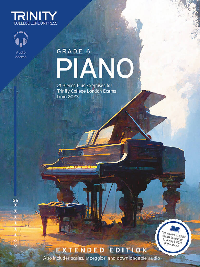 PNEM-ZCXP-G6E3-Front Trinity College London Press Piano Grade 6 | Extended Edition (with Audio Access) - Image 1