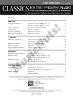 Classics for the Developing Pianist: Study Guide Book 1 (Early Intermediate) - Image 2